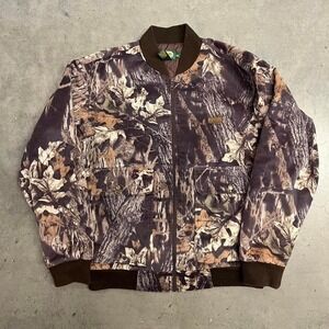 90s real tree camo cabellas bomber‎ jacket